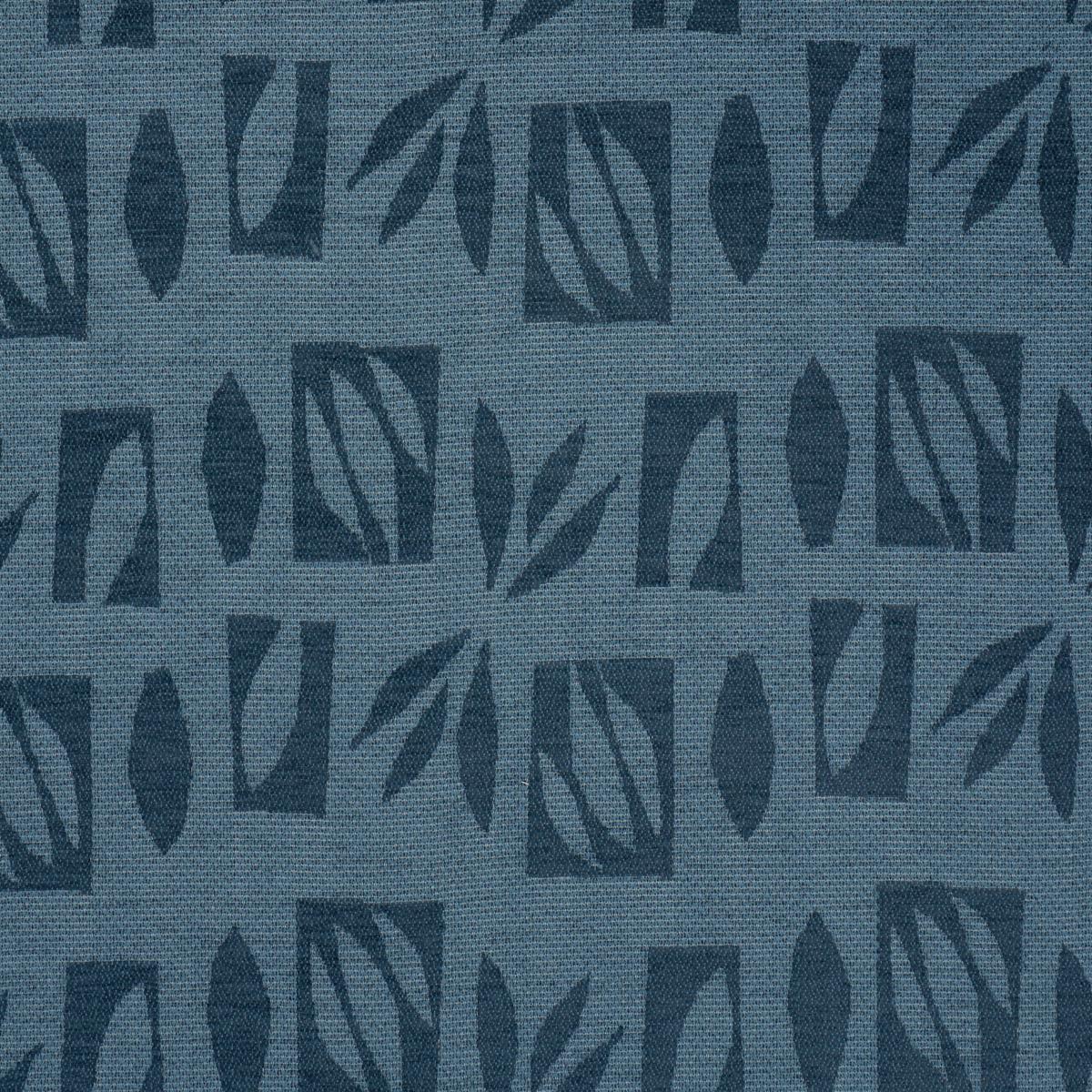 Schumacher Banana Leaf Cut Out Blue Fabric