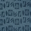 Schumacher Banana Leaf Cut Out Blue Fabric