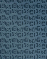 Schumacher Banana Leaf Cut Out Blue Fabric