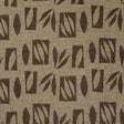 Schumacher Banana Leaf Cut Out Brown Fabric