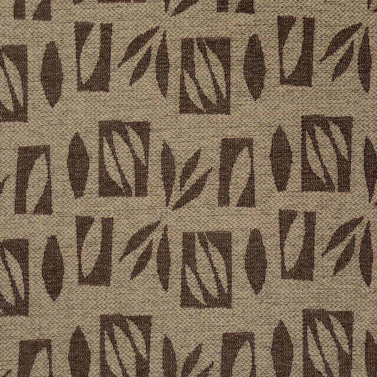 Schumacher Banana Leaf Cut Out Brown Fabric