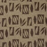 Schumacher Banana Leaf Cut Out Brown Fabric