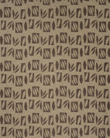 Schumacher Banana Leaf Cut Out Brown Fabric
