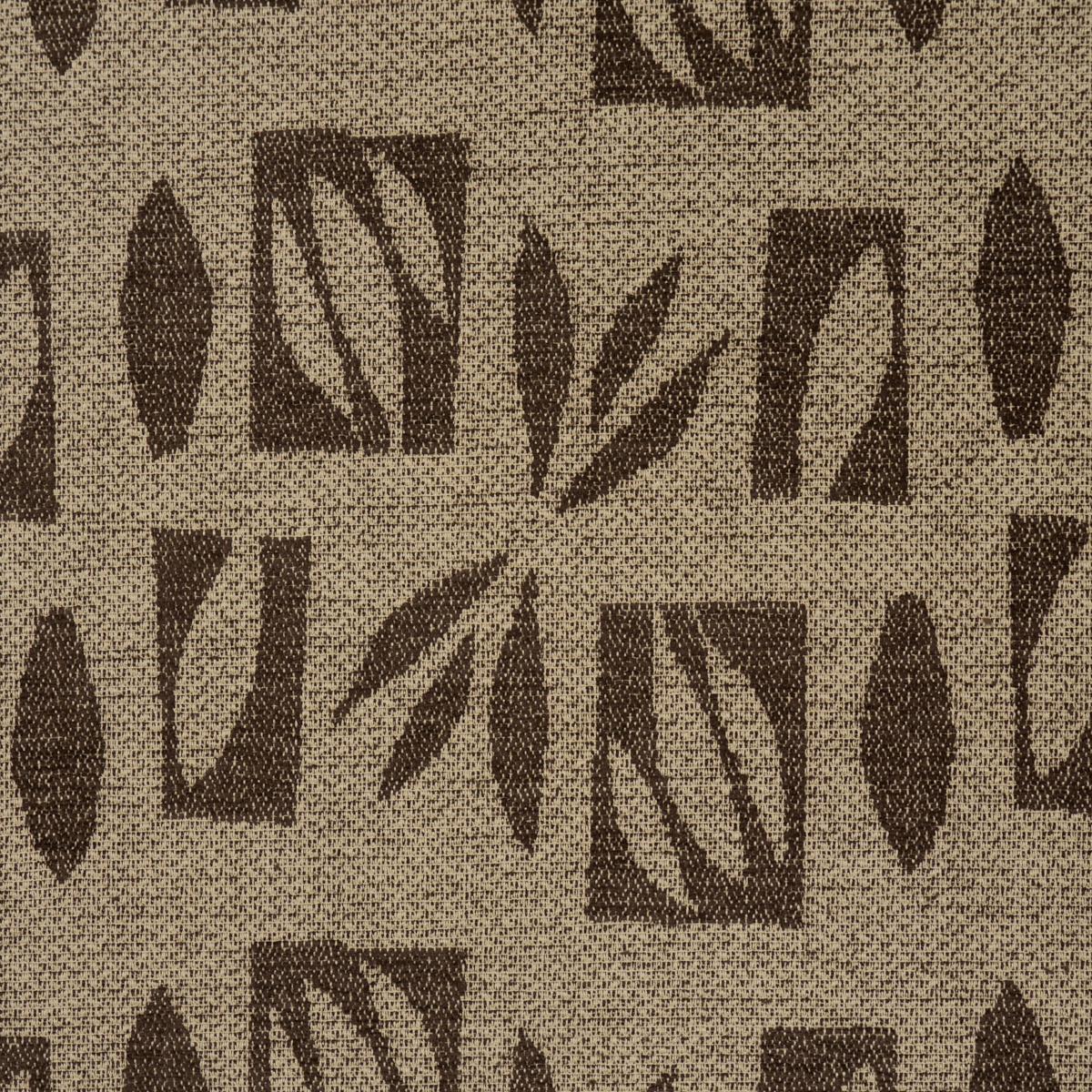 Schumacher Banana Leaf Cut Out Brown Fabric