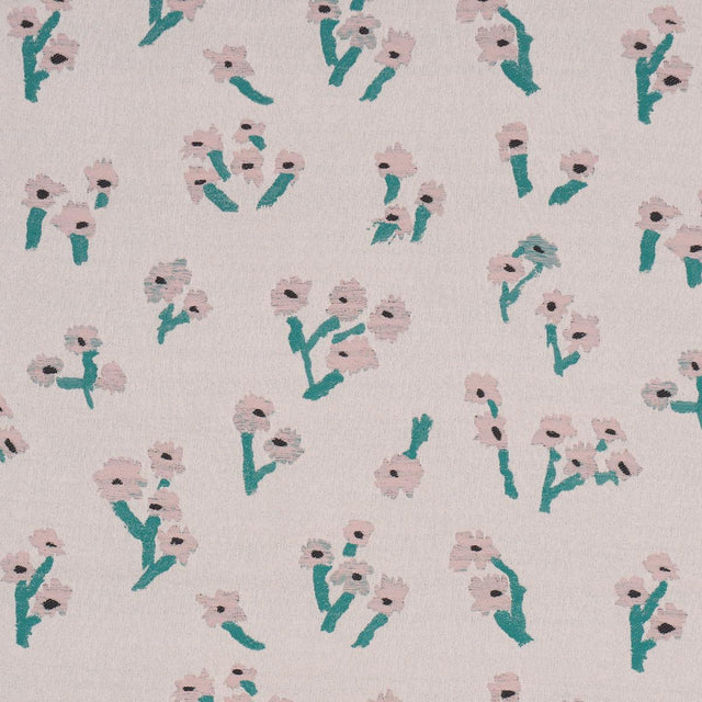 Schumacher Rosie Posy Woven Pink Fabric