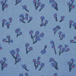 Schumacher Rosie Posy Woven Blue Fabric