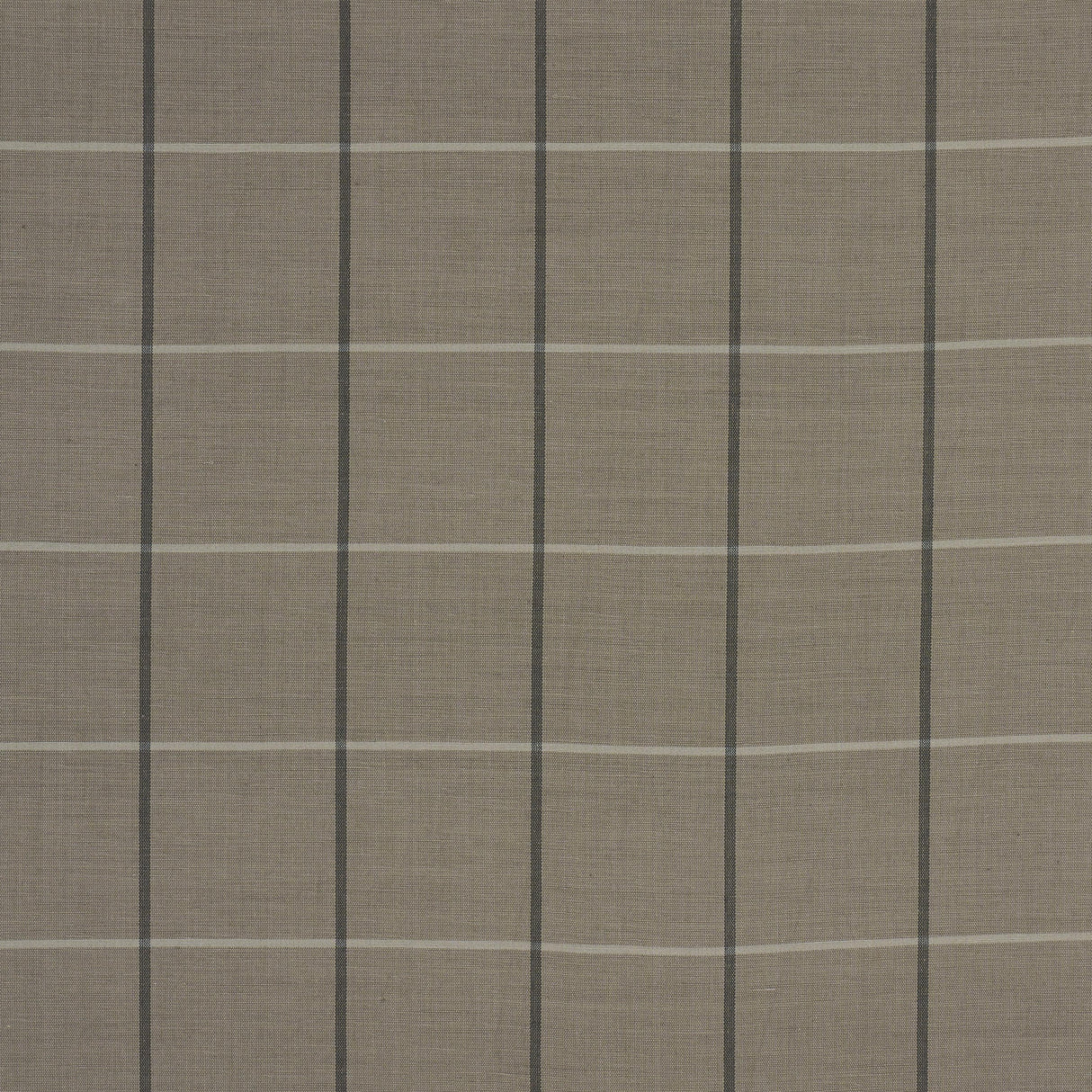 Schumacher Taos Grid Taupe Fabric