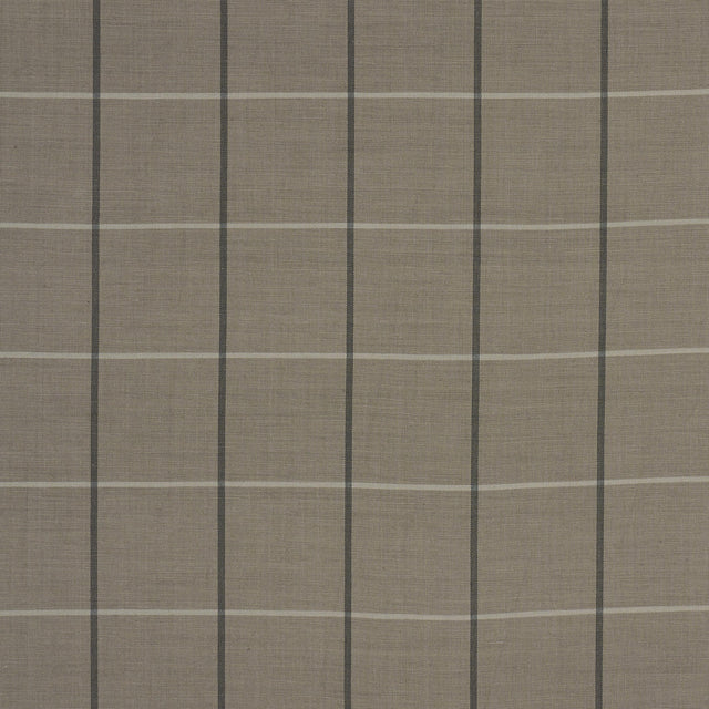 Schumacher Taos Grid Taupe Fabric