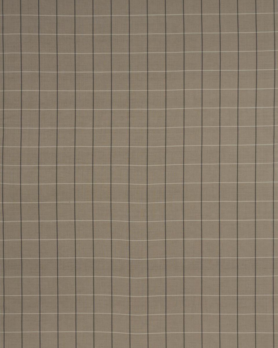Schumacher Taos Grid Taupe Fabric