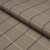 Schumacher Taos Grid Taupe Fabric
