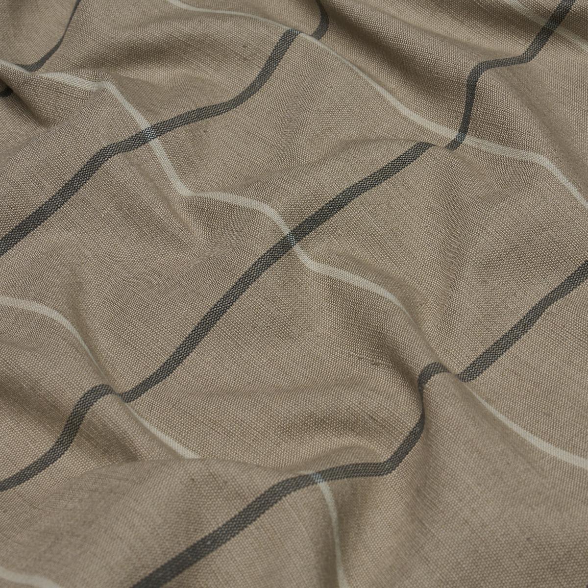 Schumacher Taos Grid Taupe Fabric
