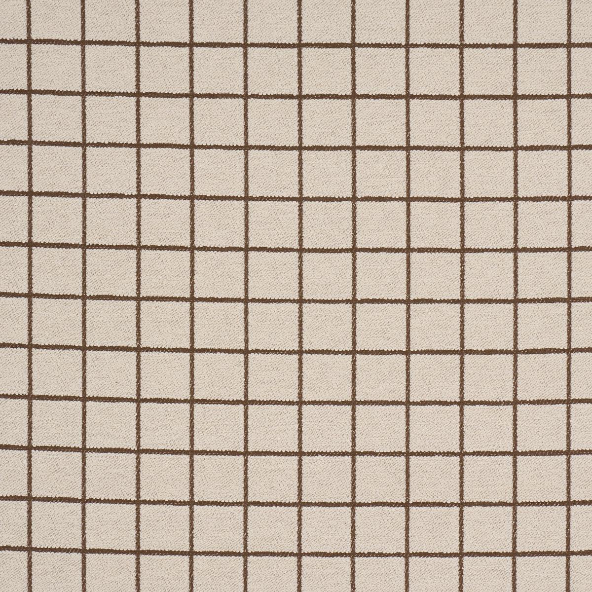 Schumacher Tucson Grid Brown Fabric