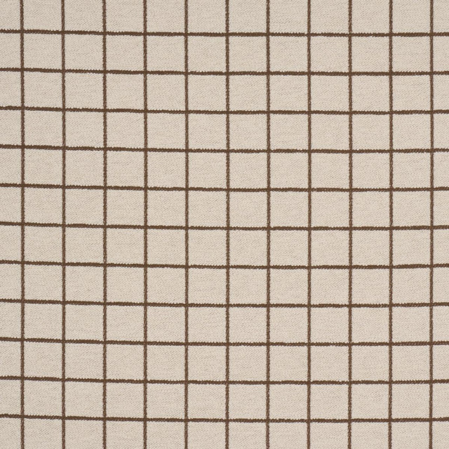 Schumacher Tucson Grid Brown Fabric