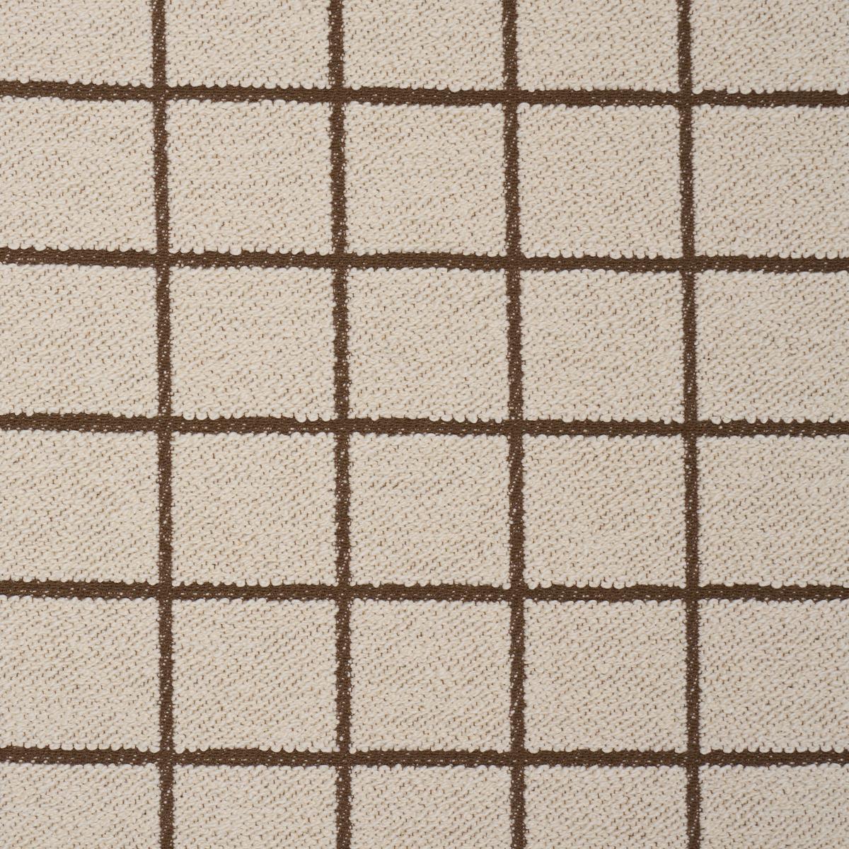 Schumacher Tucson Grid Brown Fabric