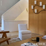 Schumacher Tucson Grid Brown Fabric