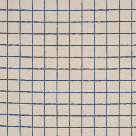 Schumacher Tucson Grid Blue Fabric