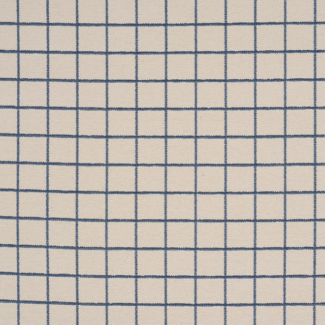 Schumacher Tucson Grid Blue Fabric
