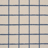 Schumacher Tucson Grid Blue Fabric