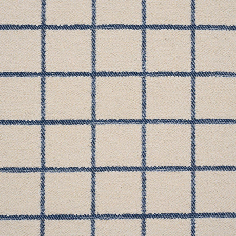 Schumacher Tucson Grid Blue Fabric