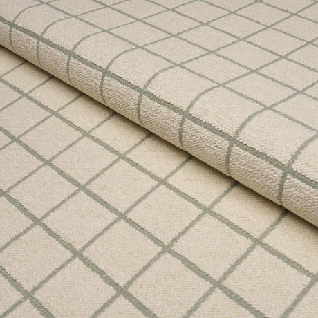 Schumacher Tucson Grid Aqua Fabric