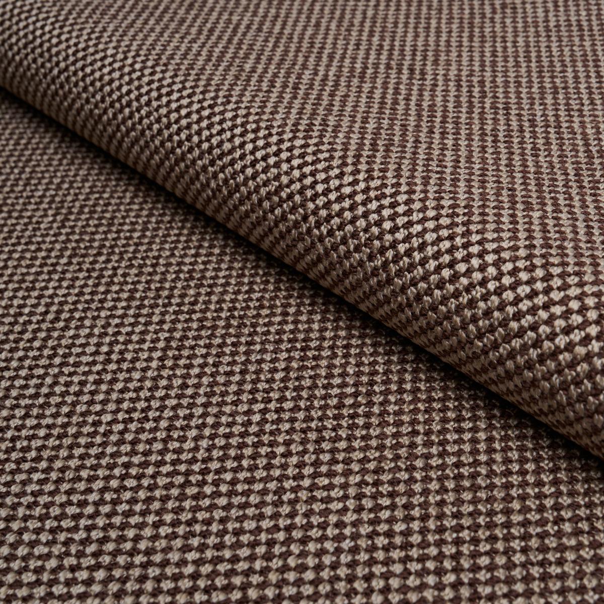 Schumacher Raye Performance Brown Fabric