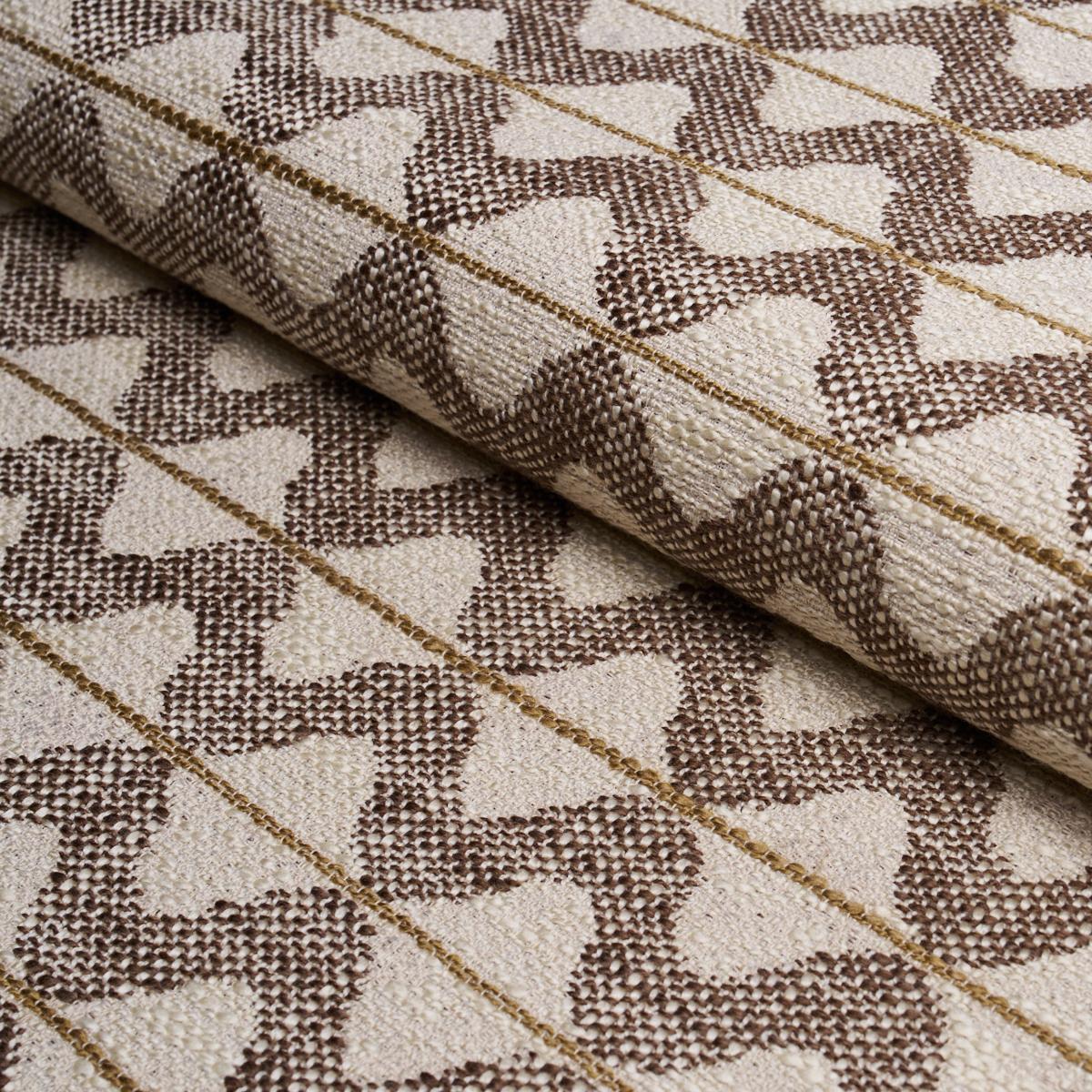 Schumacher Dayana Performance Brown Fabric