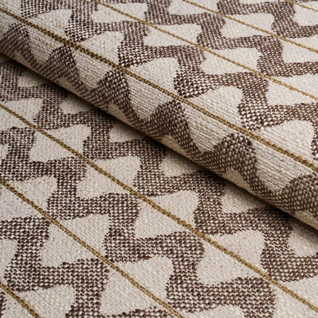 Schumacher Dayana Performance Brown Fabric