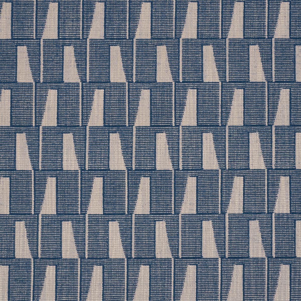 Schumacher Gaetan Performance Indigo Fabric