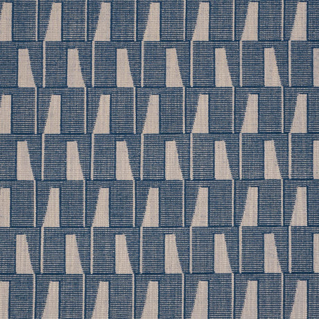 Schumacher Gaetan Performance Indigo Fabric