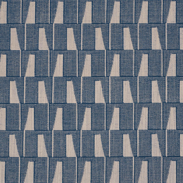Schumacher Gaetan Performance Indigo Fabric