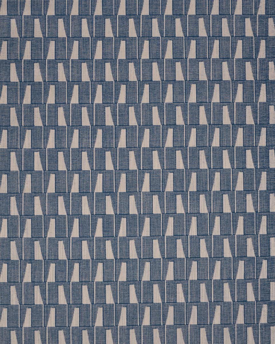 Schumacher Gaetan Performance Indigo Fabric
