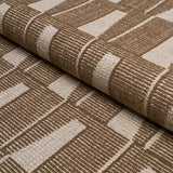 Schumacher Gaetan Performance Chocolate Fabric