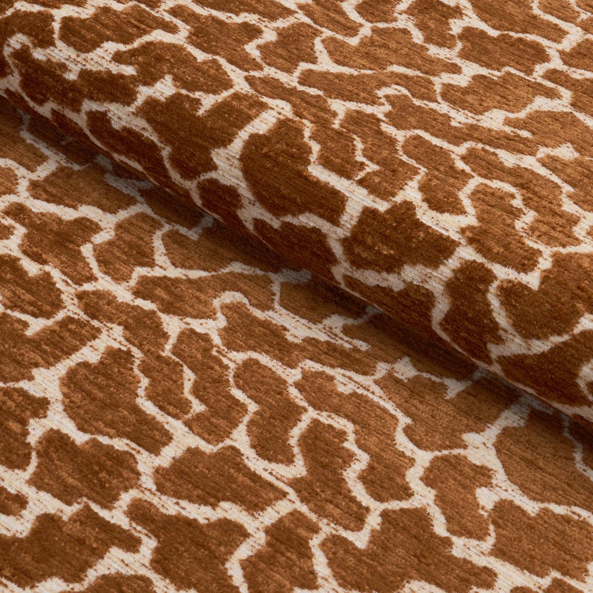 Schumacher Anibal Performance Chestnut Fabric
