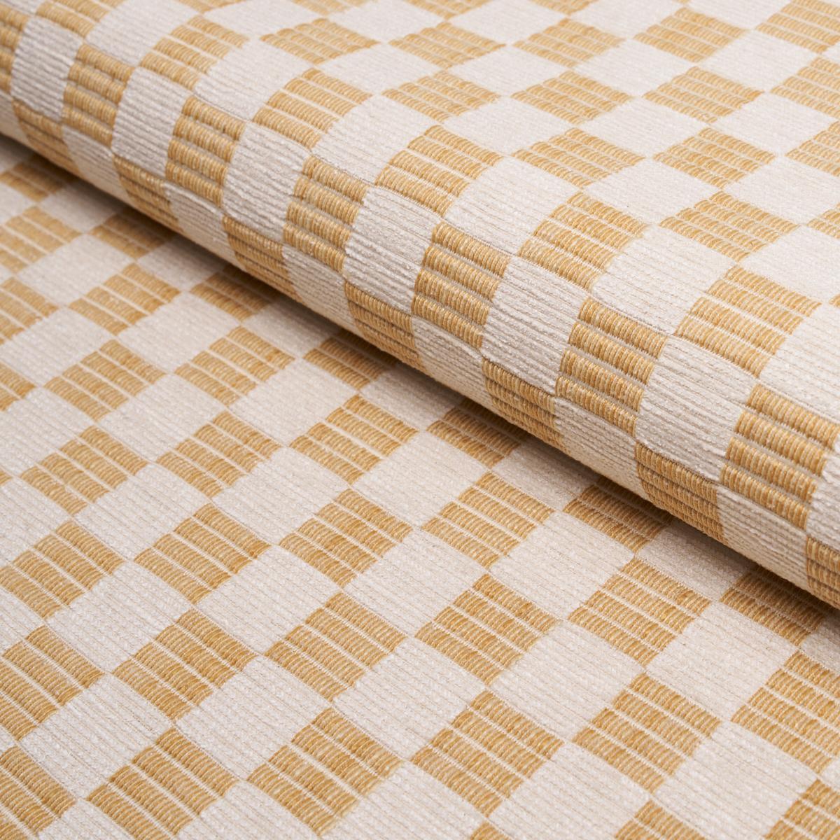 Schumacher Elkhart Performance Yellow Fabric