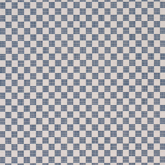 Schumacher Elkhart Performance Indigo Fabric