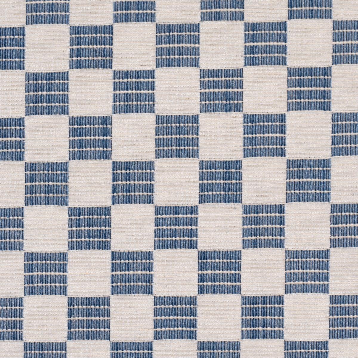 Schumacher Elkhart Performance Indigo Fabric