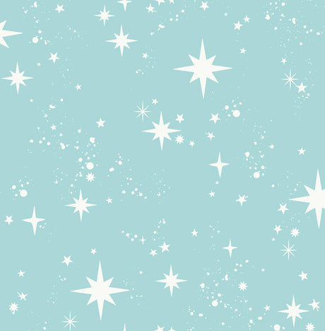 Brewster Home Fashions Advantage World of Imagination Twinkle Light Blue Wallpaper