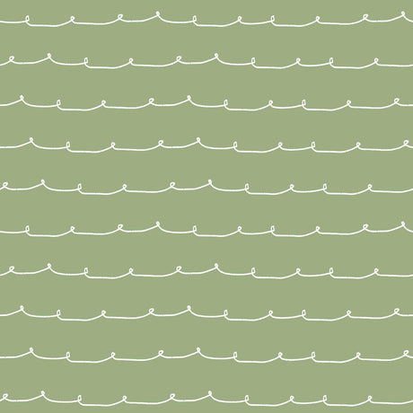 Brewster Home Fashions Advantage World of Imagination Wiggle Line Green Wallpaper