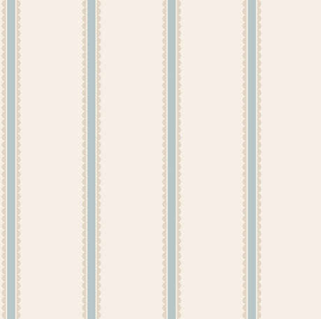 Brewster Home Fashions Advantage World of Imagination Bobbin Stripe Light Blue Wallpaper