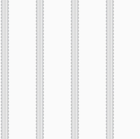 Brewster Home Fashions Advantage World of Imagination Bobbin Stripe Grey Wallpaper