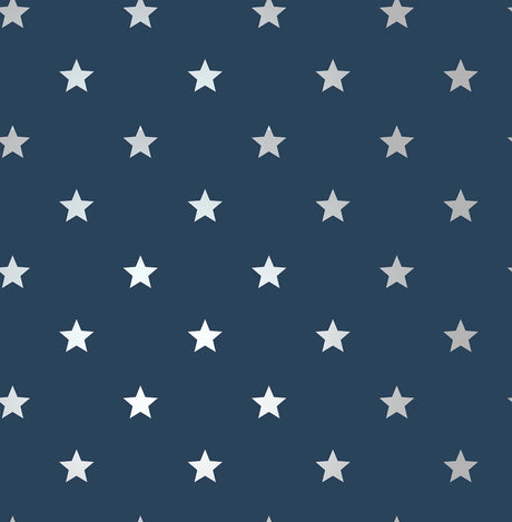 Brewster Home Fashions Advantage World of Imagination Starry Motif Dark Blue Wallpaper