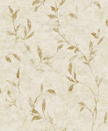Galerie 11502 Elegance Leaf Impression Gold Wallpaper 11502 Gold Wallpaper