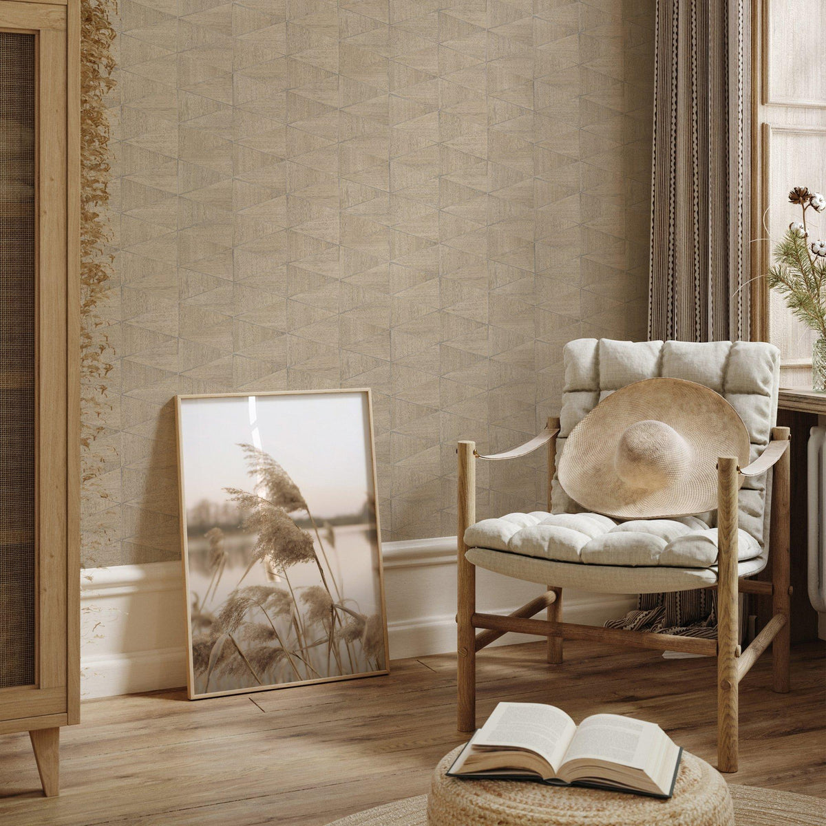 Galerie 33359 The Woods and Wicker Graphic Bronze Brown Wallpaper 33359 Bronze Brown Wallpaper