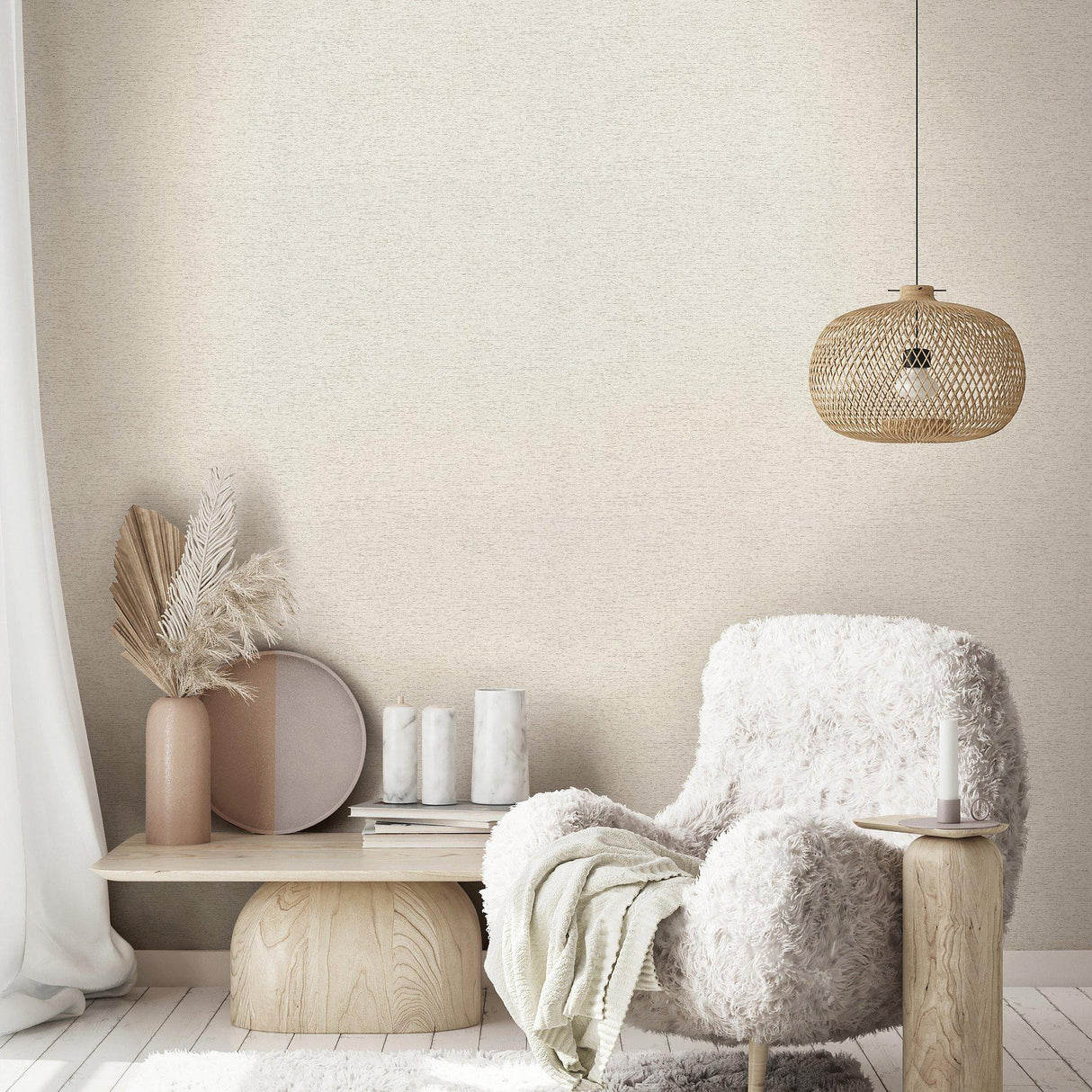 Galerie 33367 The Woods and Wicker Graphic Beige Wallpaper 33367 Beige Wallpaper