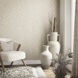 Galerie 33373 The Woods and Wicker Wood optics Beige Wallpaper 33373 Beige Wallpaper