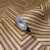 Galerie 33377 The Woods and Wicker Wood optics Bronze Brown Wallpaper 33377 Bronze Brown Wallpaper