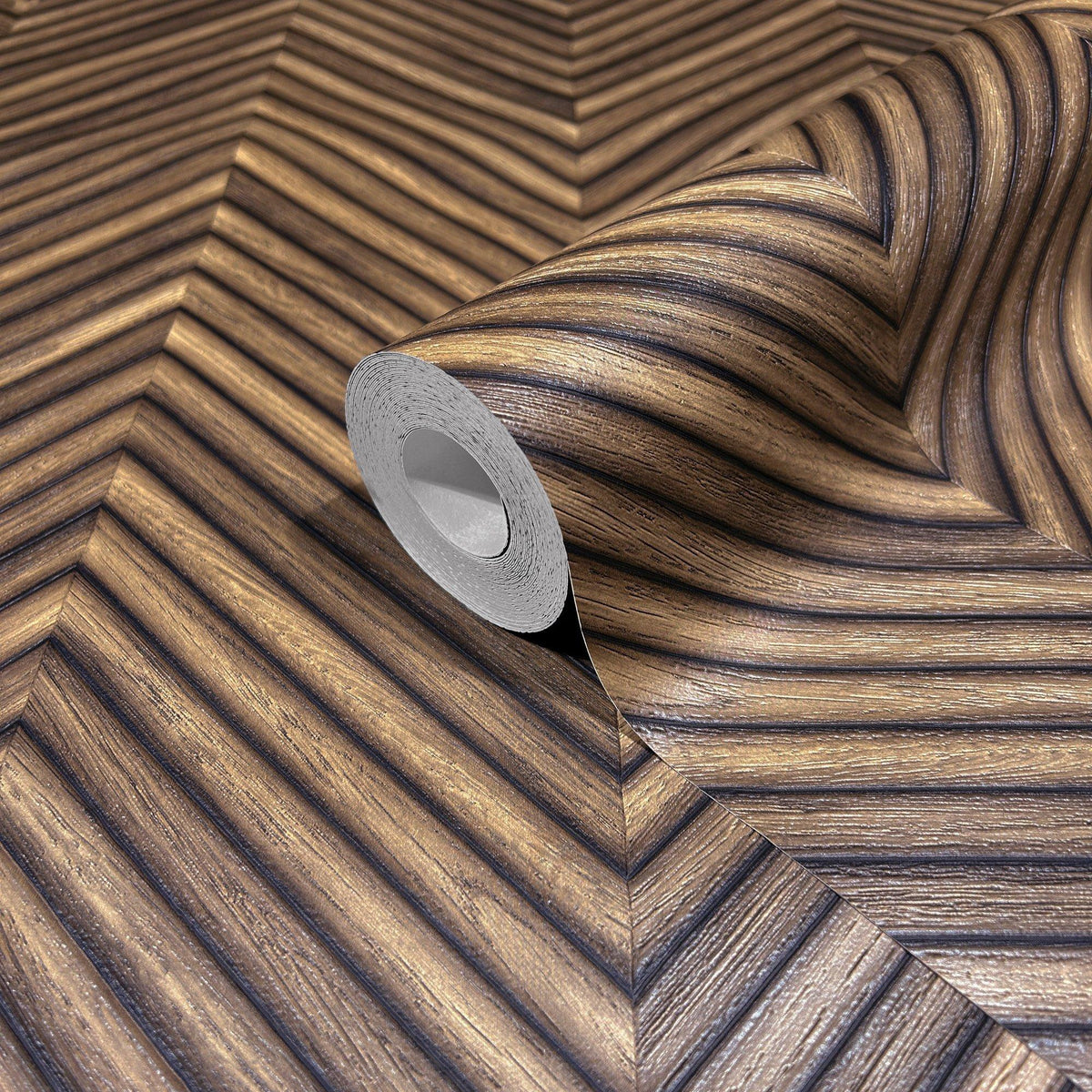 Galerie 33378 The Woods and Wicker Wood optics Bronze Brown Wallpaper 33378 Bronze Brown Wallpaper