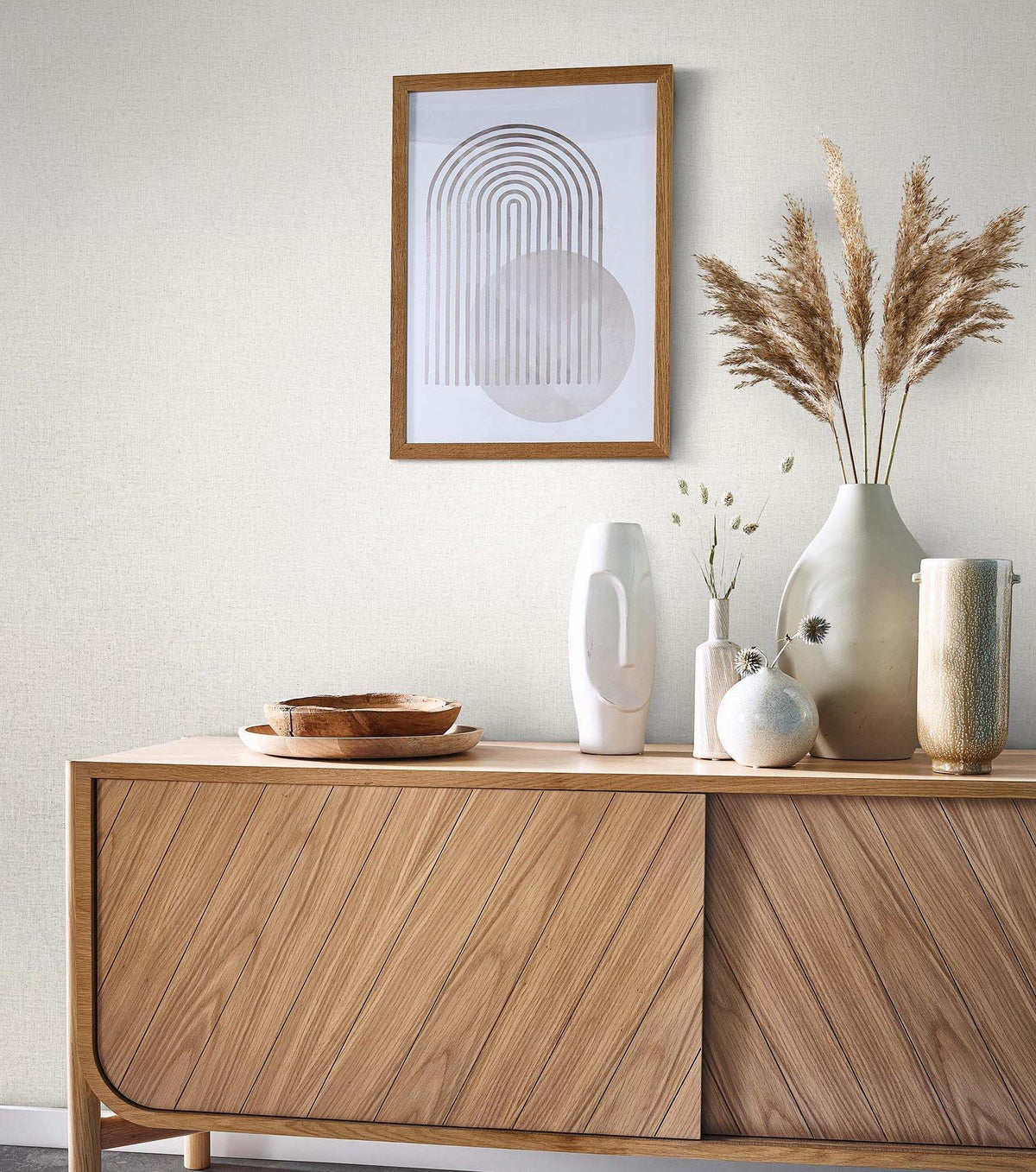 Galerie 33389 The Woods and Wicker Uni White Wallpaper 33389 White Wallpaper