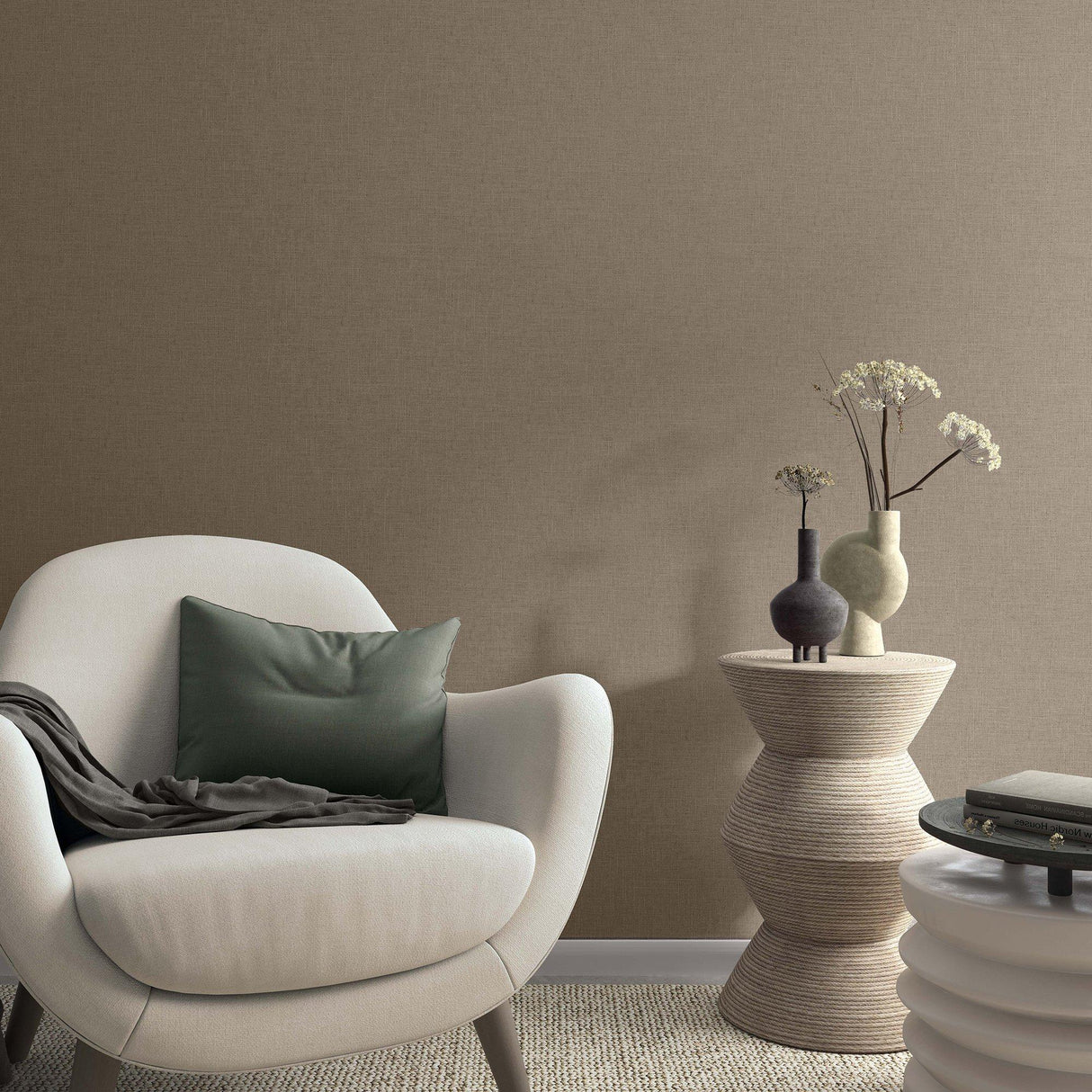 Galerie 33393 The Woods and Wicker Uni Bronze Brown Wallpaper 33393 Bronze Brown Wallpaper