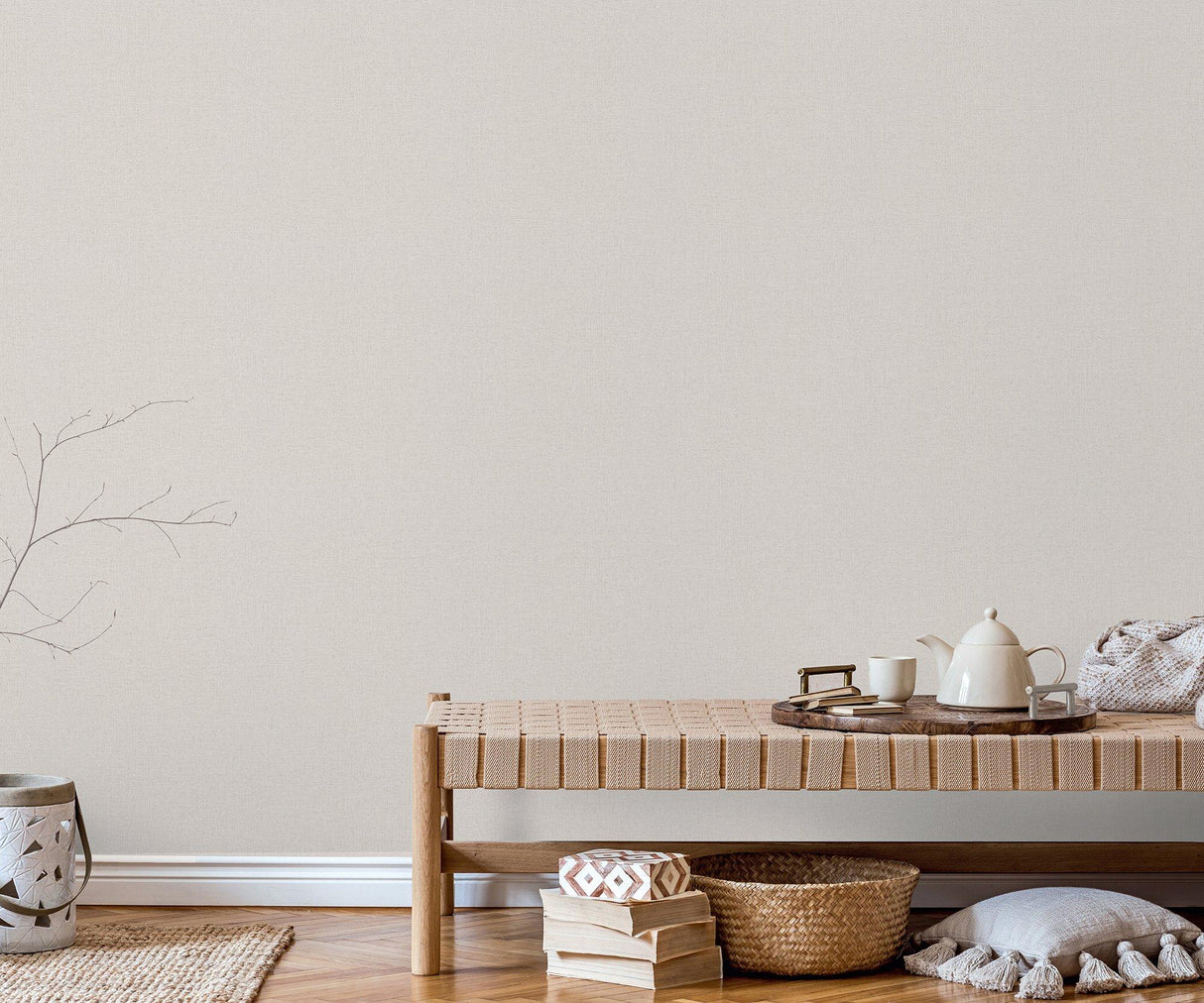 Galerie 33391 The Woods and Wicker Uni Beige Wallpaper 33391 Beige Wallpaper